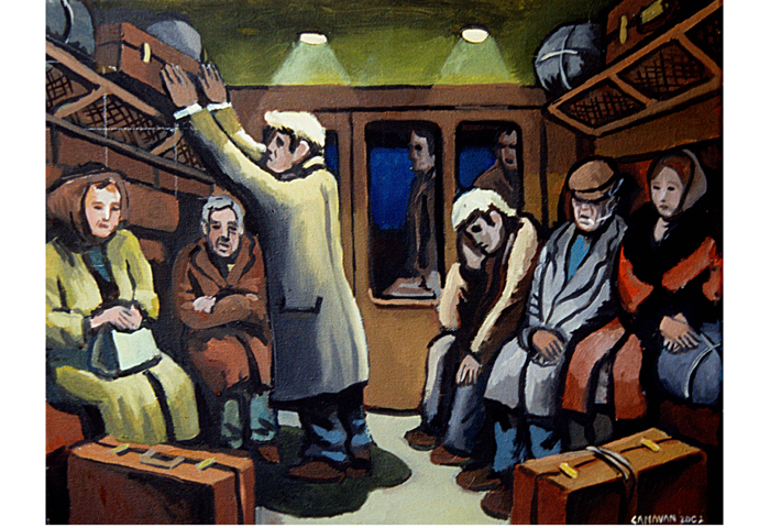 A migrant’s tale Bernard Canavan_Slide Boat train