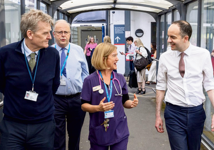 James Murray health secretary visit May 26