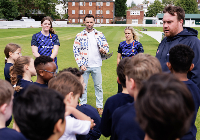Drumming up support for Lord’s Test London Spirit Coaching session - Lord’s Cricket Ground - 9th June 2026