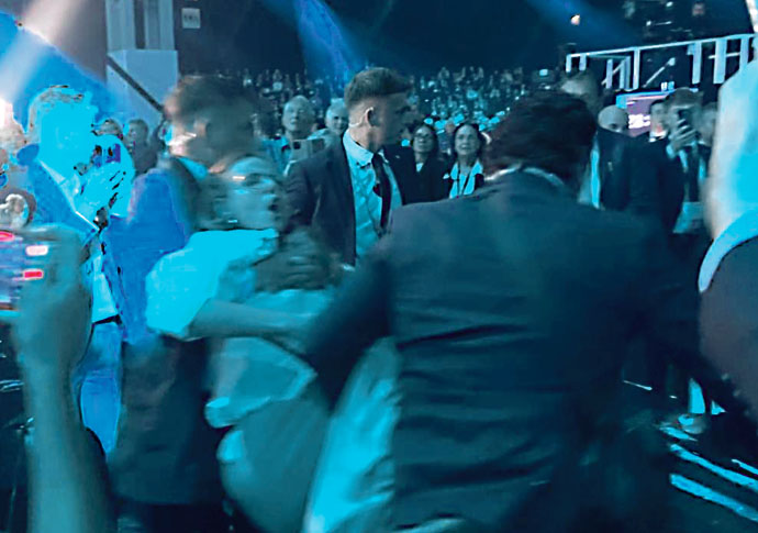 Protesters were pulled out by their hair – but nobody seemed shocked Reform UK conference 2
