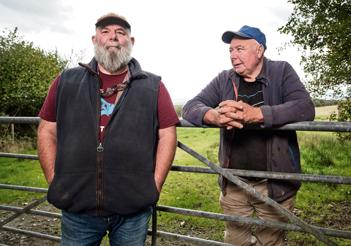 Derek Gow (left) and Derek Banbury